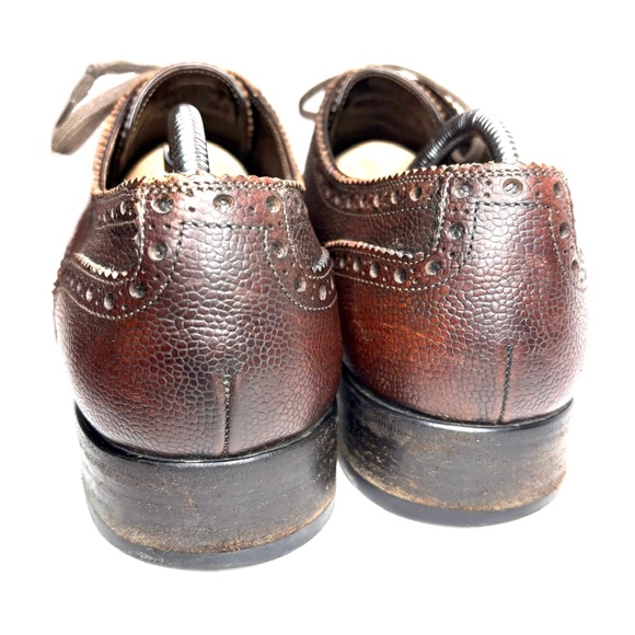 Tom Ford Dark Brown Wingtip Brogue Dress Shoes | 10.5 - Picture 12 of 13